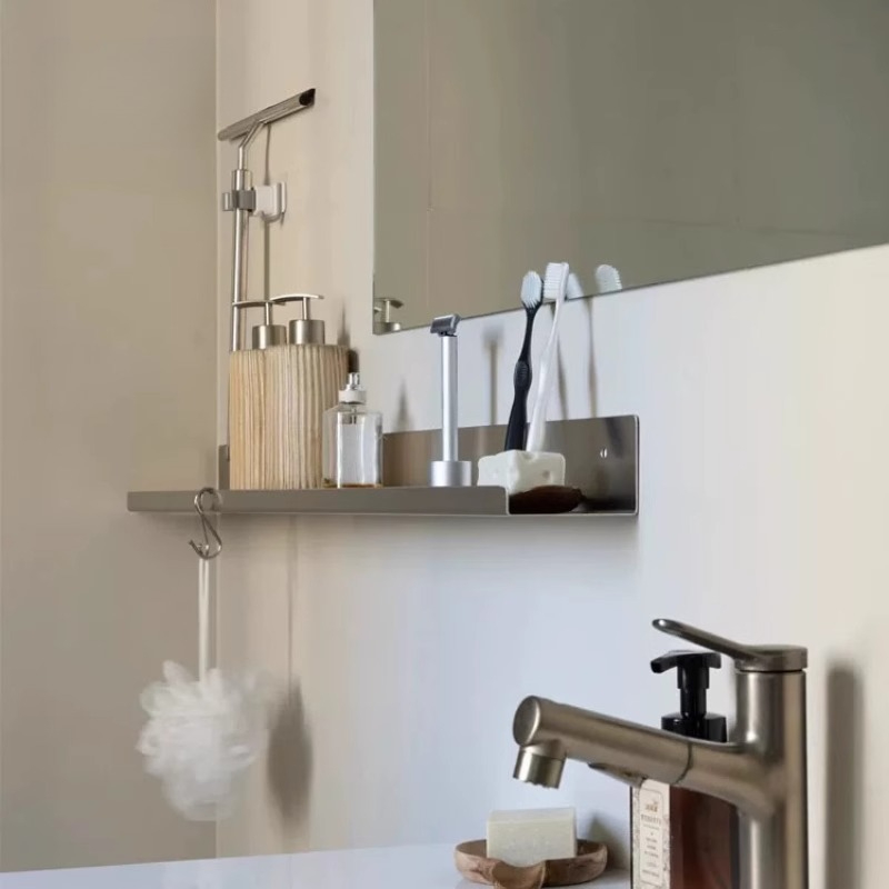 Desk Setup Minimalist - Минималистичная полка из нержавеющей стали для