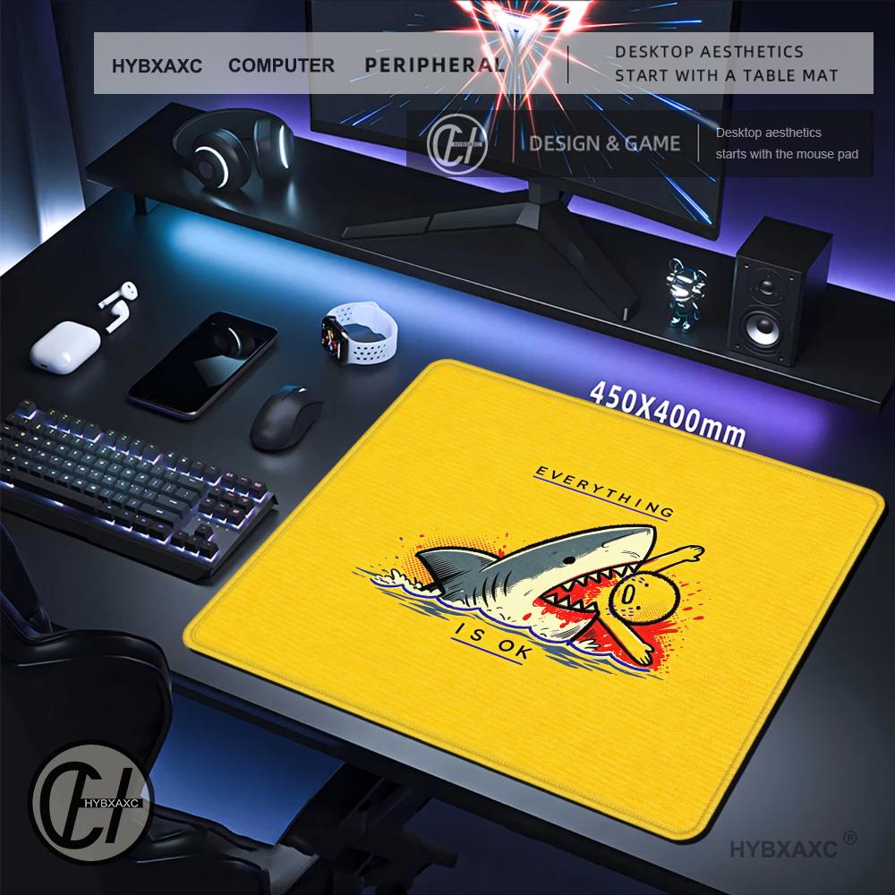 Work Desk Home Setup - Коврик для мыши HYBXAXC S-Shark E-eating
