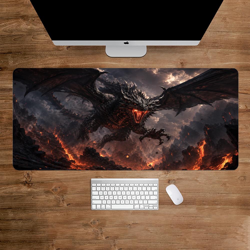 Desk Setup Gaming And Work - Коврик для мыши «Огненный дракон», аксессуары