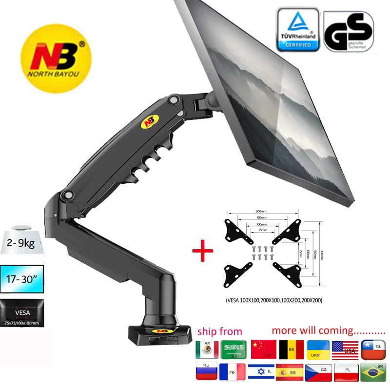 Dual Monitor Desk Setup - НОВЫЙ NB F80 17-30' Настольный кронштейн