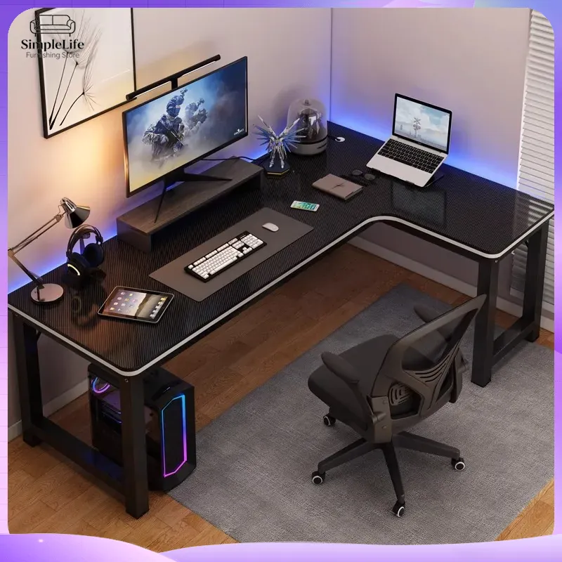 Desk Setup For Laptop And Monitor - Угловой игровой компьютерный стол для ПК