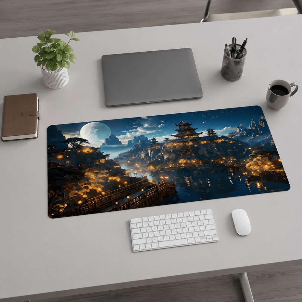 Work Desk Home Setup - Оригинальный удлиненный коврик для стола с