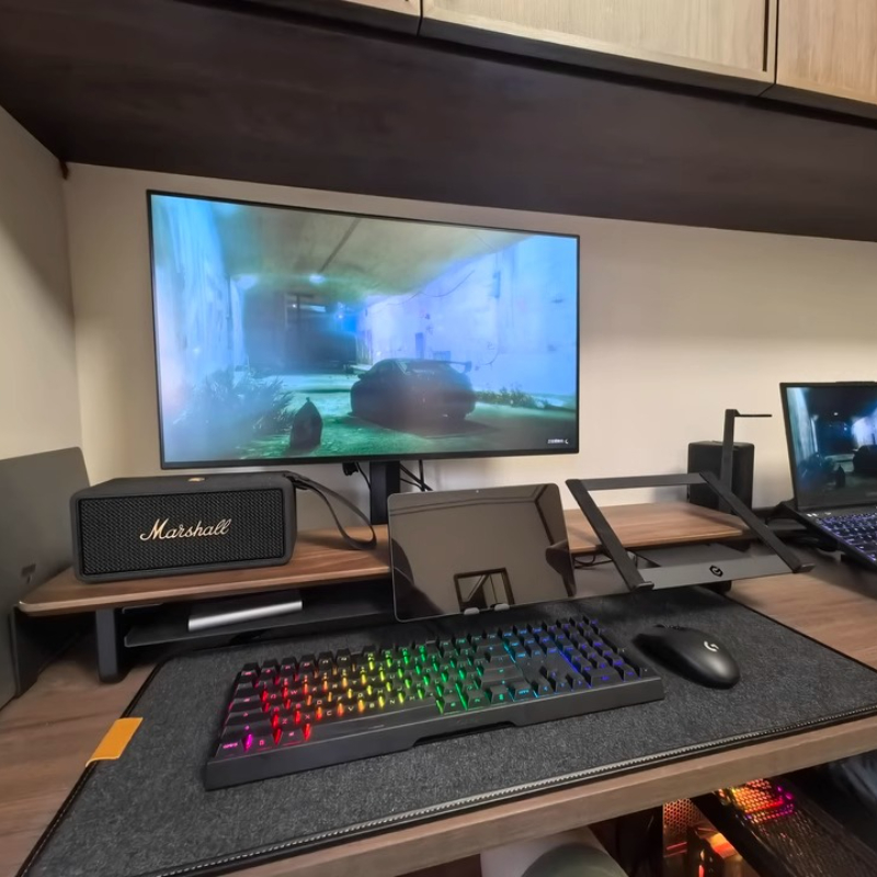 Desk Setup For Laptop And Monitor - Модульная подставка для монитора, эргономичный настольный