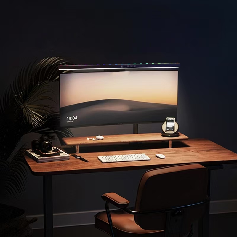 Desk Setup On Bed - Светодиодная лампа для монитора, подвесная настольная