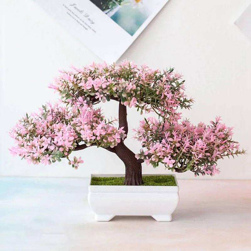Desk Setup At Home - Искусственные растения, бонсай, искусственные растения, цветы,