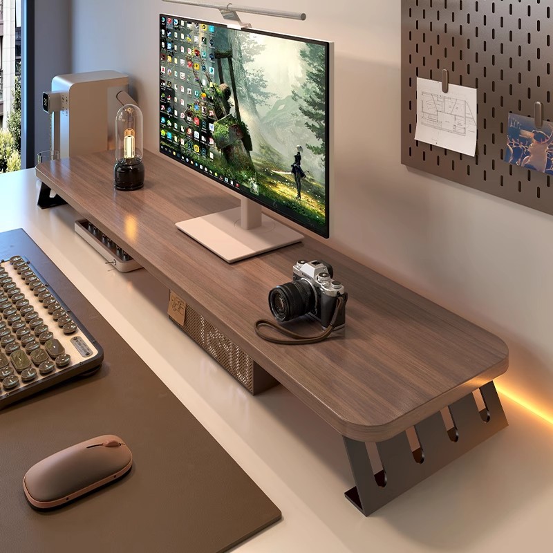 Monitor Riser Wood - Подставка для увеличения высоты монитора, увеличенная