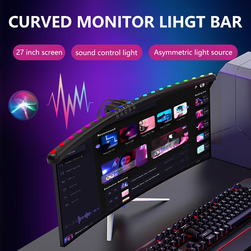 Светодиодная RGB-лампа для мон – обзор и цена Desk Room Setup