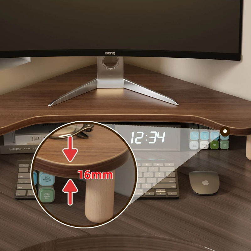 Угловая подставка для компьюте – обзор и цена Monitor Riser Wood