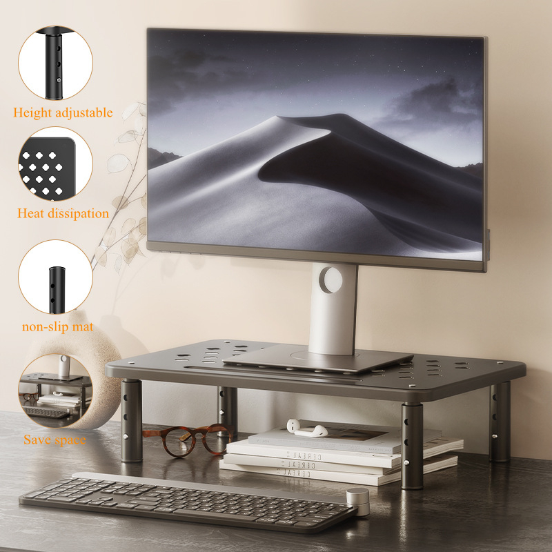 Регулируемая стойка для компью – обзор и цена Monitor Riser Wood