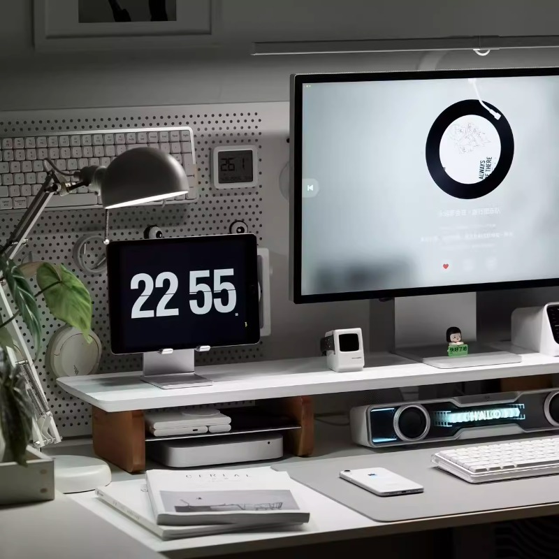 Современная подставка для мони – обзор и цена Desk Setup For Laptop And Monitor