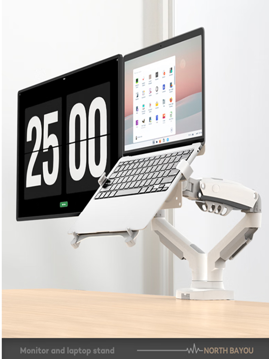 Настольная лампа NB F160 с дво – обзор и цена Dual Monitor Desk Setup