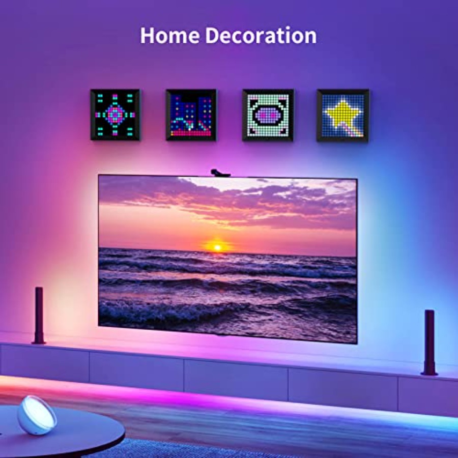 Светодиодная панель для пиксел – обзор и цена Desk Setup Tv