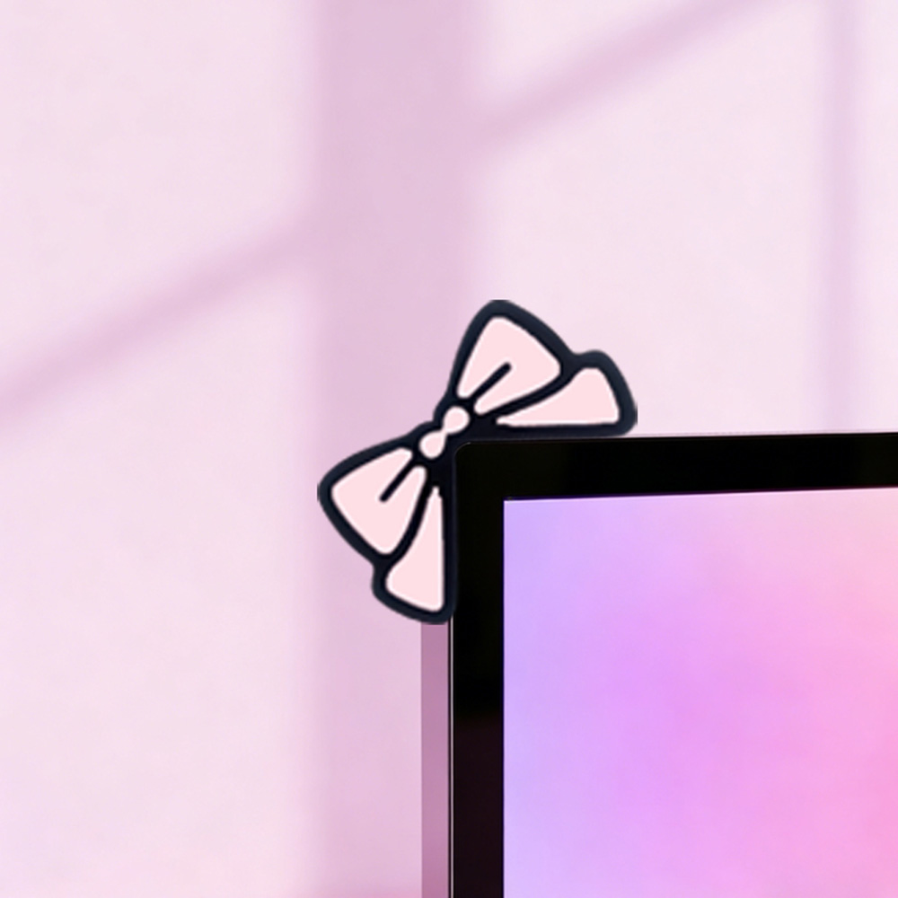 Милый розовый бант-украшение д – обзор и цена Desk Setup For Laptop And Monitor
