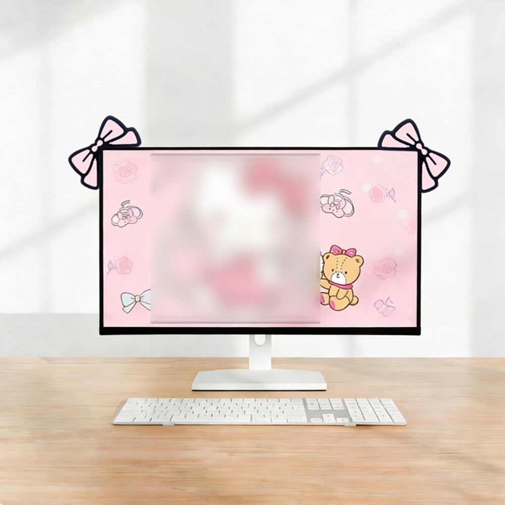 Милый розовый бант-украшение д – обзор и цена Desk Setup For Laptop And Monitor