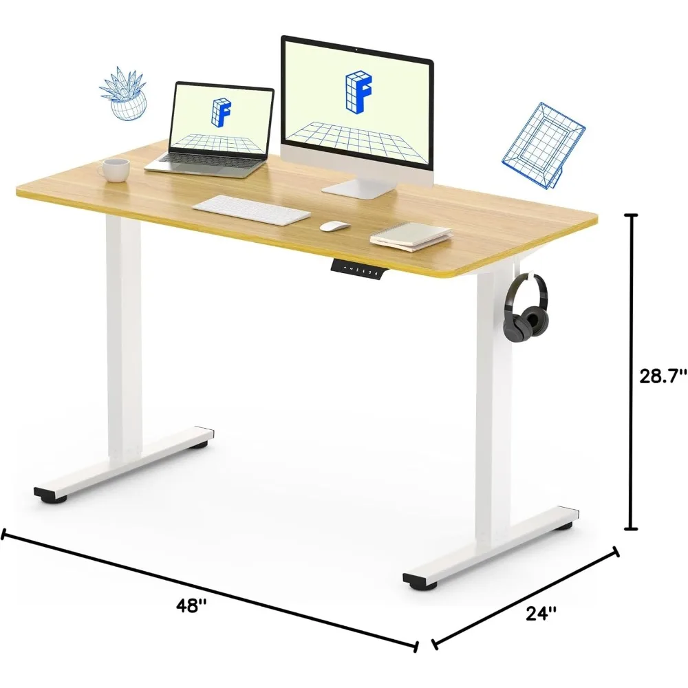 Цельный регулируемый по высоте – обзор и цена Dual Monitor Desk Setup