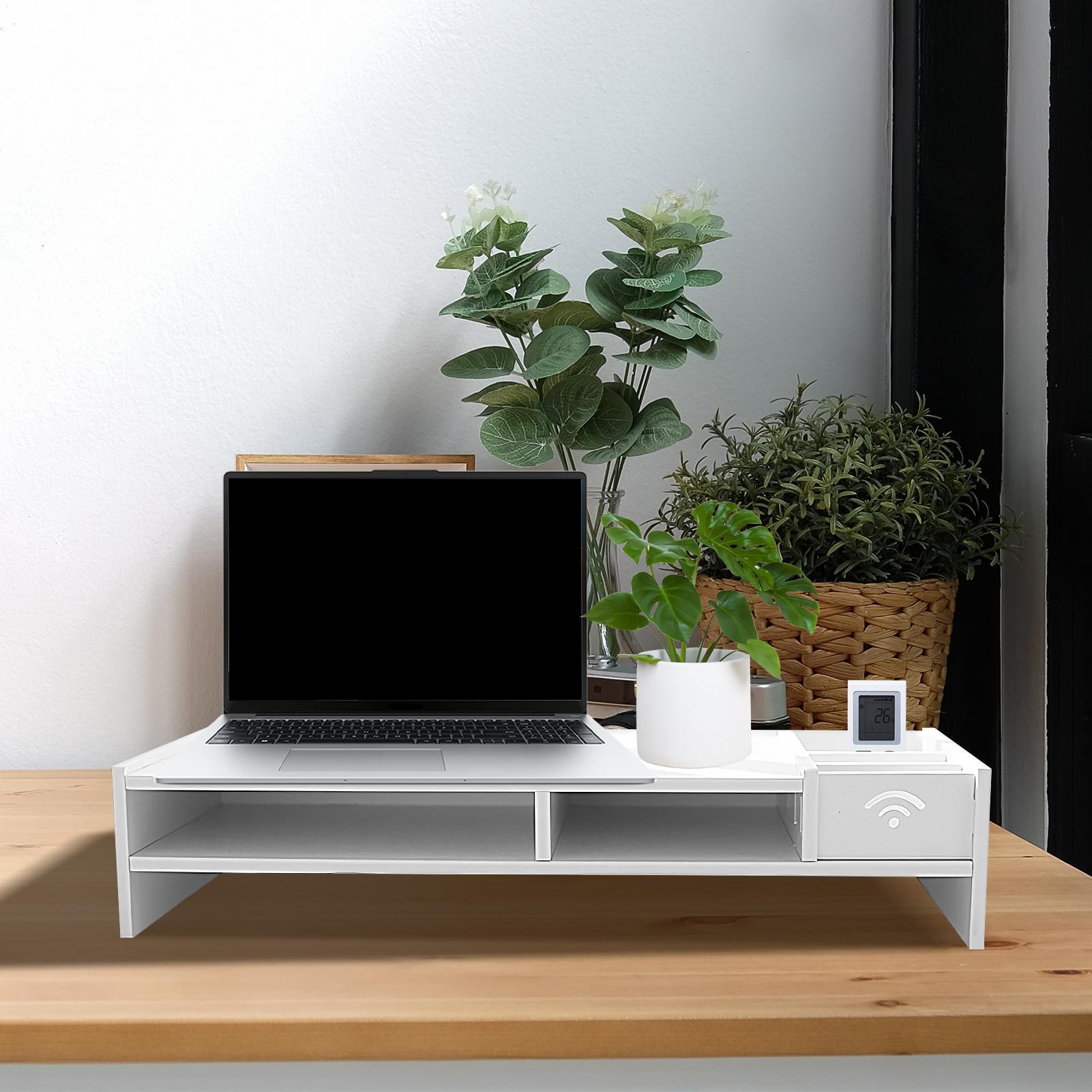 Органайзер для офиса: 3-уровне – обзор и цена Monitor Riser Wood