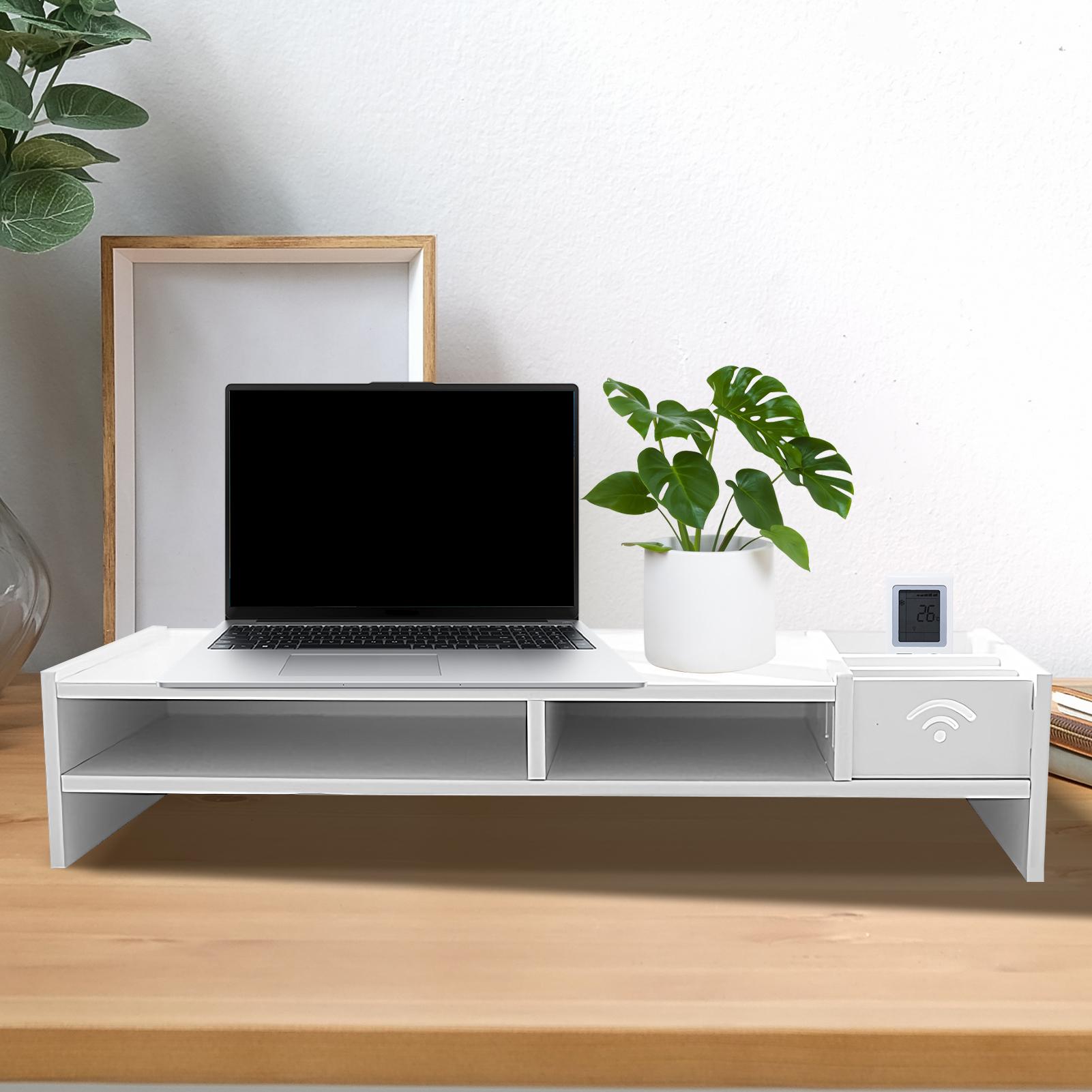 Органайзер для офиса: 3-уровне – обзор и цена Monitor Riser Wood