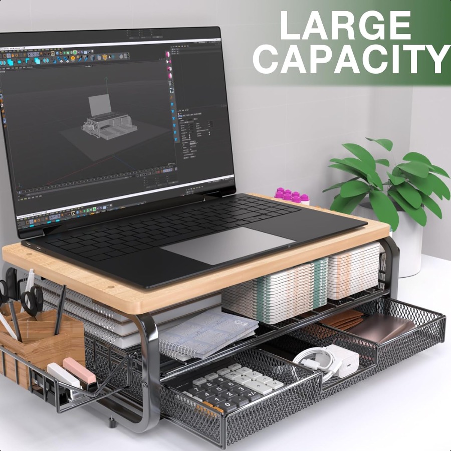 Высококачественная деревянная  – обзор и цена Monitor Riser Wood