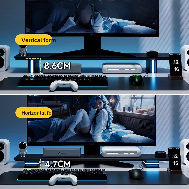 Подставка для монитора RGB, эр – обзор и цена Desk Setup For Laptop And Monitor