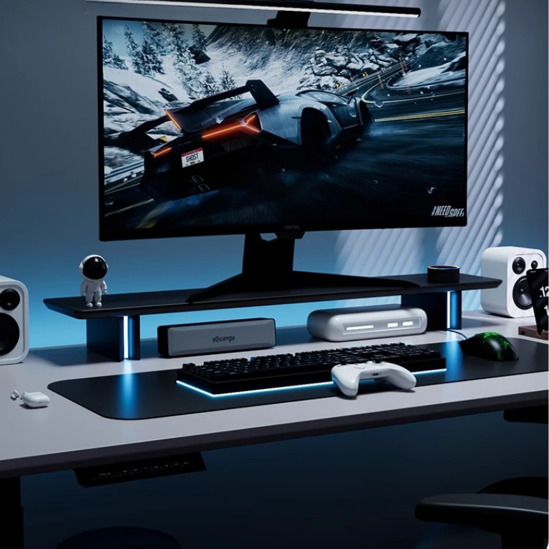 Подставка для монитора RGB, эр – обзор и цена Desk Setup For Laptop And Monitor