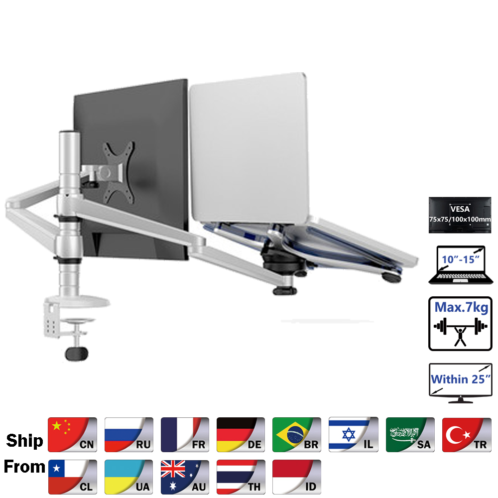 Держатель для мониторов Hyvarw – обзор и цена Dual Monitor Desk Setup