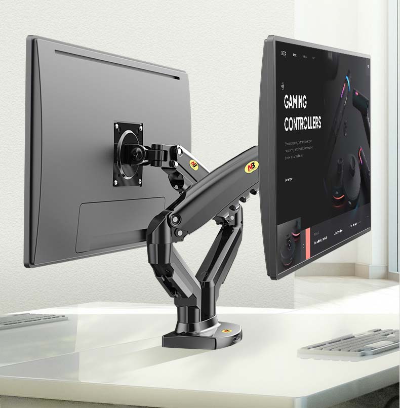 Кронштейн для двух мониторов N – обзор и цена Dual Monitor Desk Setup