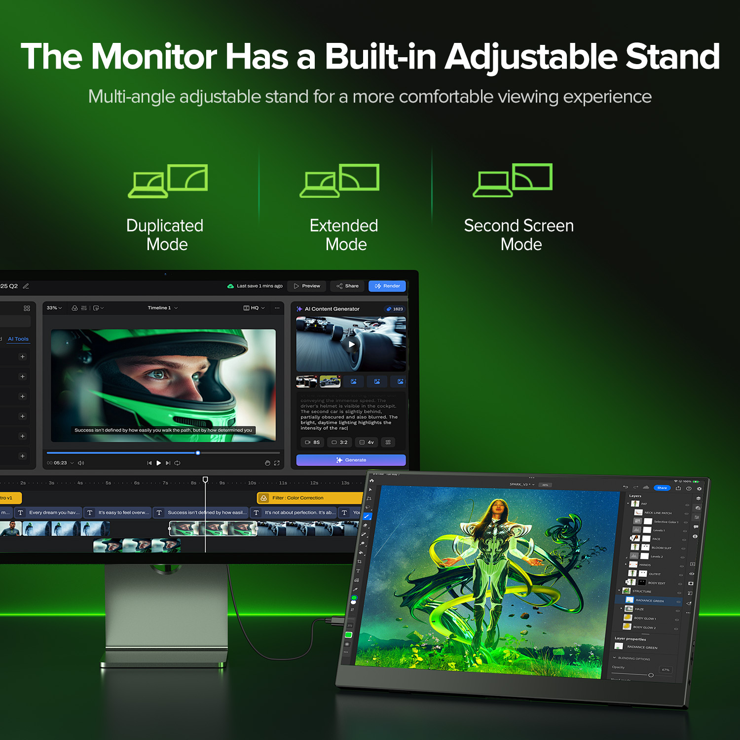 UPERFECT 15,6-дюймовый IPS 192 – обзор и цена Dual Monitor Desk Setup