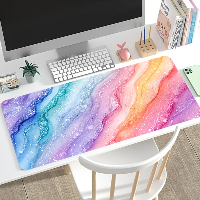 Яркий радужный блестящий мрамо – обзор и цена Desk Setup For Gaming