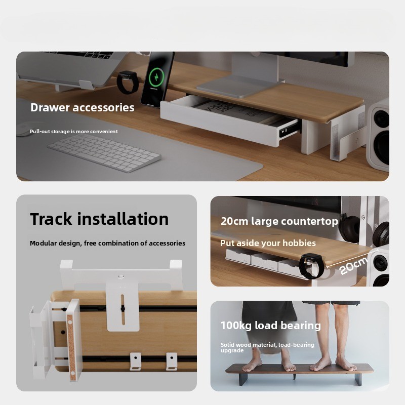 Современная подставка для мони – обзор и цена Monitor Riser Wood