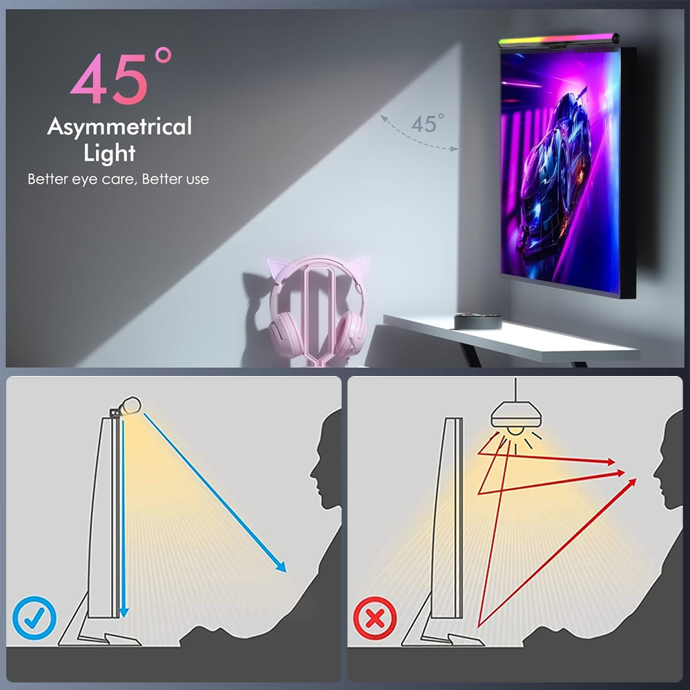 Светодиодная RGB-лента для мон – обзор и цена Desk Setup On Bed
