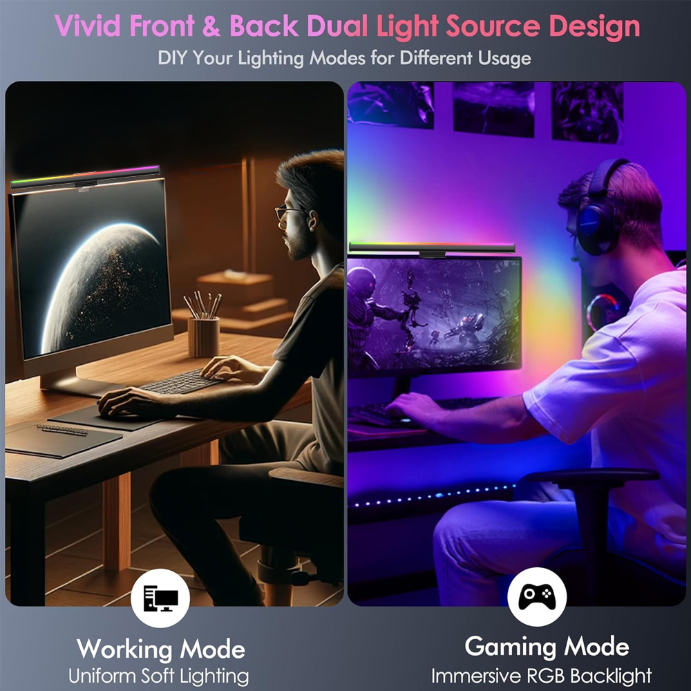 Светодиодная RGB-лента для мон – обзор и цена Desk Setup On Bed